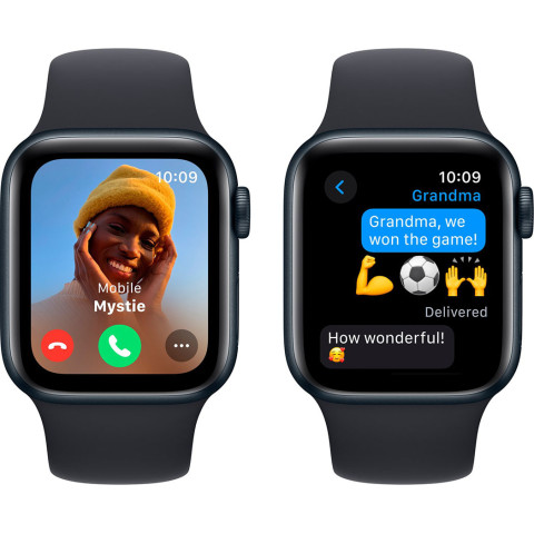 Смартгодинник Apple Watch SE GPS 40mm Midnight Aluminium Case with Midnight Sport Band – M/L
