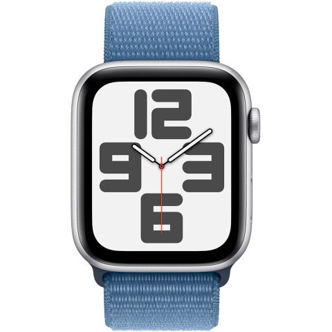 Смартгодинник Apple Watch SE GPS 44mm Silver Aluminium Case with Winter Blue Sport Loop