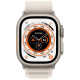 Смартгодинник Apple Watch Ultra GPS + Cellular 49mm Titanium Case with Starlight Alpine Loop Medium